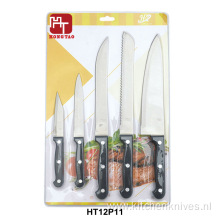 5PCS  double blister knife set